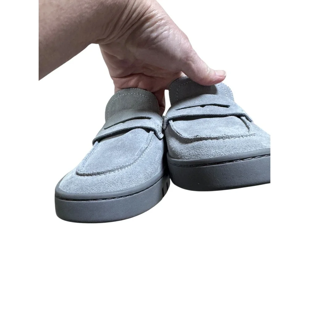 Vionic Gray Suede Loafers Slip On‎ Comfort Shoes Women's 10 Excellent Cond